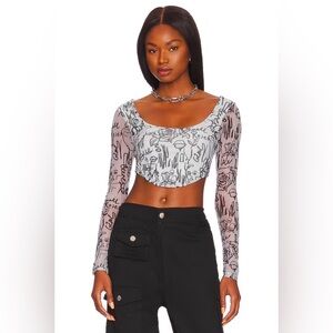 Superdown Kora Mesh Top